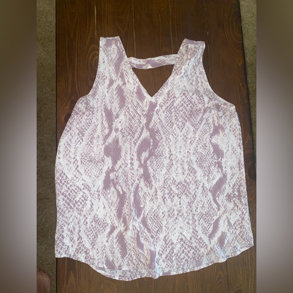 Maurices Pink Cut Out Tank Top